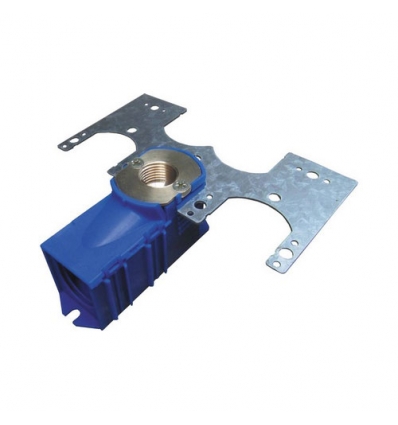 Alpex inbouwdoos 1/2" x 20/2 mm inclusief adapter 20/2 mm voor meerlagenbuis en metalen bevestigingsbeugel
