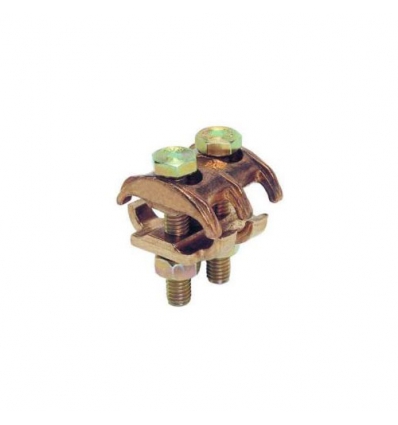 Aardklem sectie 4-50mm² - met centrale schroeven 2 x M6