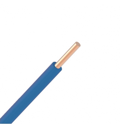 VOB H07V-U draad PVC massief 750V Eca 70°C blauw 1,5mm² - 100m