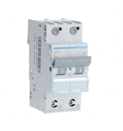 Hager disjoncteur 3kA - C - 2P - 16A - 2mod Quick Connect