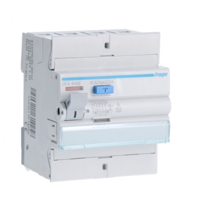 Hager Aardlekschakelaar 4P 40A 300mA type A -CFA440E