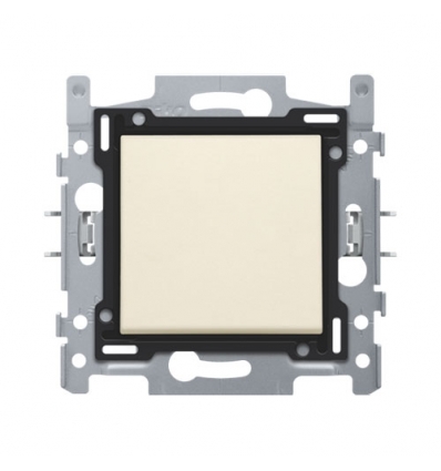 Niko Interrupteur va-et-vient bipolaire, socle, bornes à vis et set de finition cream - 100-62200