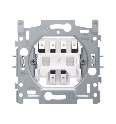 Niko interrupteur bipolaire, un interrupteur à témoin bipolaire 10 AX/250 Vac, bornes à connexion rapide - 170-01205