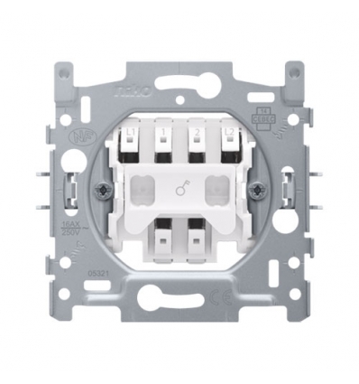 Niko interrupteur bipolaire ou un interrupteur à témoin bipolaire, 16 AX/250 Vac, bornes à connexion rapide - 170-01305