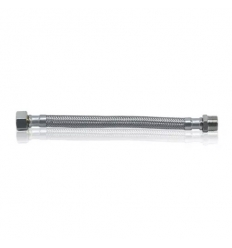 Fixaflex Superflex MF 3/8 x 3/8 F - 500 mm - flexible inox avec siège plat et joint intégré - max 90°