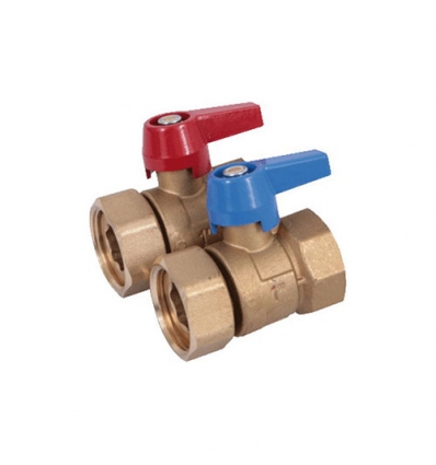 Henco Vanne à sphère 1" F avec écrou 1" F et joint plat